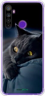 Чохол на Realme 5 Димчастий кіт "825sp-1862-2448"