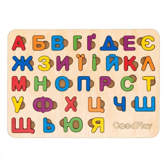 Пазл-сортер Абетка веселка GoodPlay PS-4-005 Різнокольоровий shop (4820276870444)