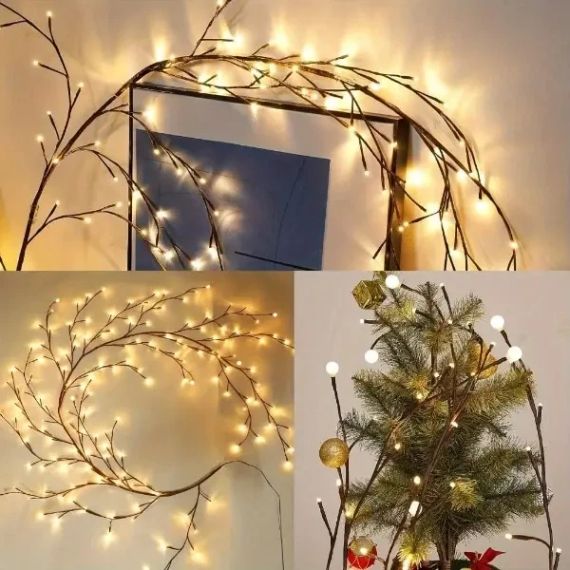 Гирлянда 1,5 м 144 LED, USB, 8 режимов, теплый свет | Зображення 3