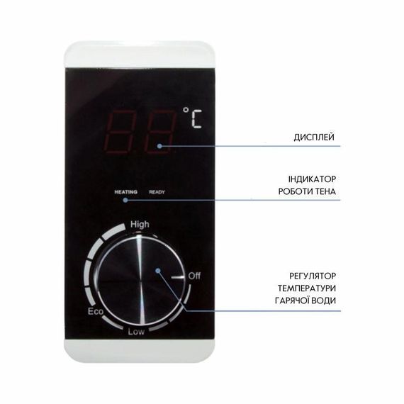 Водонагрівач електричний Thermo Alliance 80 л SLIM вертикальний, сухий ТЕН 2,0 кВт D80V20J (D) 2-K | Зображення 3