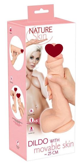 Реалістичний фалоімітатор NS Dildo with movable skin 25 sexstyle