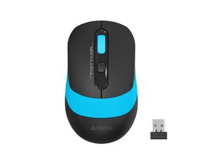 Миша бездротова A4Tech Fstyler FG10S (Blue), безшумна, USB, колір чорний+блакитний