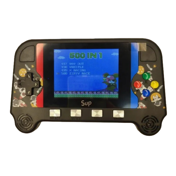 Портативна ігрова консоль SUP wide F3 3,5 дюймів 500 ігор 16/8-бітна