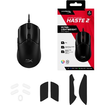 Миша HyperX Pulsefire Haste 2 USB, Black (6N0A7AA) | Зображення 8