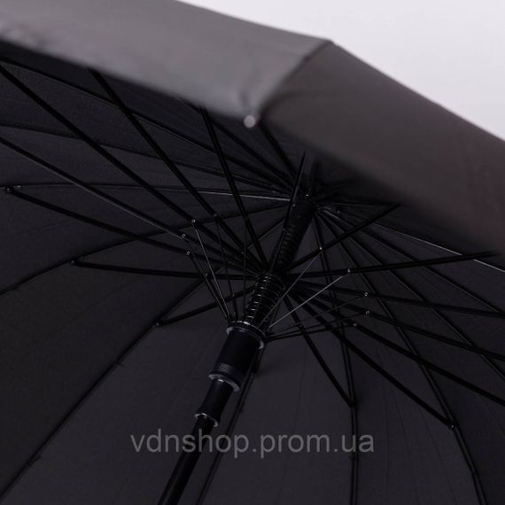 Классический зонт-трость полуавтомат из полиэстера прочный надежный 16 спиц диаметр 116 см HP-23-5 | Зображення 6