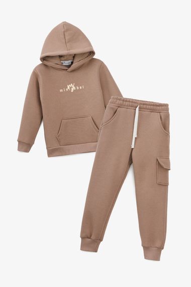 Костюм худі+штани для дівчинки Benini 241189 98 см Кавовий shop (2000990794802) | Зображення 6
