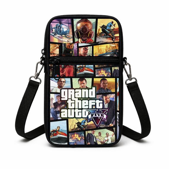Сумка-чохол для телефону Grand Theft Auto дитяча сумка через плече, водонепроникна міні-сумка (5119)