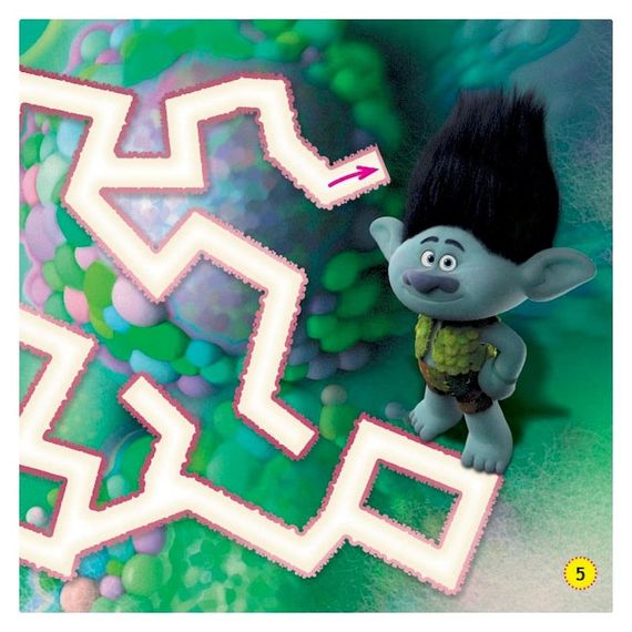 Лабиринты с наклейками "Живи в стиле рок!" Тролли 1249010, 450 наклеек | Зображення 4