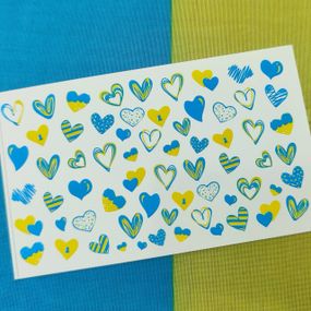 Патріотичний слайдер UA03 на водяній основі  (5x8см)