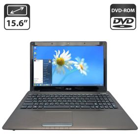 Ноутбук Asus K52N / 15.6" (1366x768) TN / AMD Athlon II P320 (2 ядра по 1.6 GHz) / 8 GB DDR3 / 320 GB HDD / AMD Radeon HD 4200 Graphics / WebCam / DVD-ROM / Без АКБ б/в