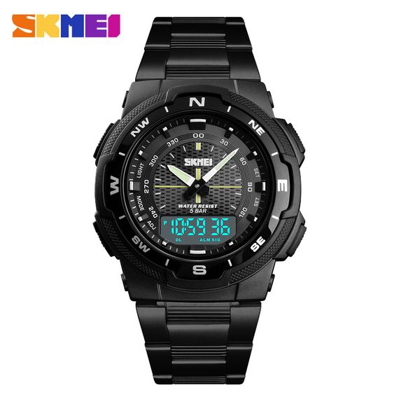 Чоловічий годинник Skmei 1370BKWT Black-White | Зображення 1