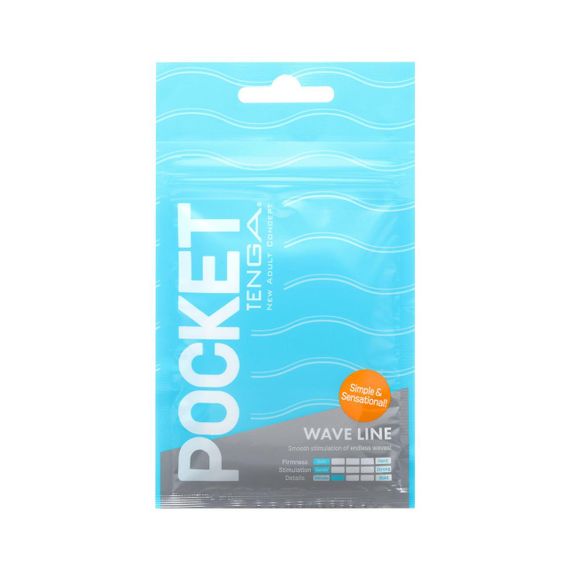 Мастурбатор TENGA Pocket Wave Line Sex Aura
