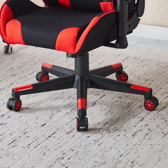 Крісло геймерське з тканини Bonro Бонро B-142 чорно-червоне + 2 подушки (42401116) | Зображення 5