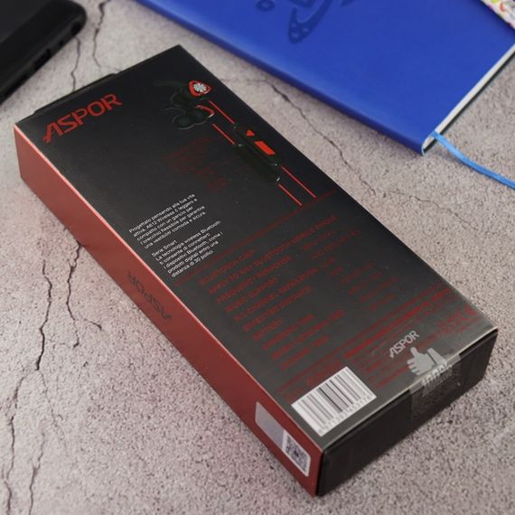 Bluetooth навушники Aspor A612- чорний | Зображення 5