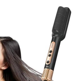 Гребінець випрямляч RAF R412H Чорний