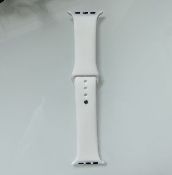 Силіконовий ремінець для розумного годинника Smart Watch 38/40 (Білий) | Зображення 5