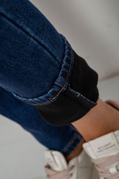Джинсы женские на флисе, цвет синий, 244RVE951 | Зображення 5