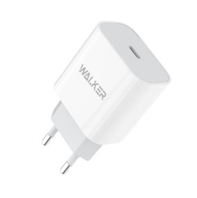 Зарядний пристрій мережевий Type-C 3,0A PD 20W білий WALKER WH-39