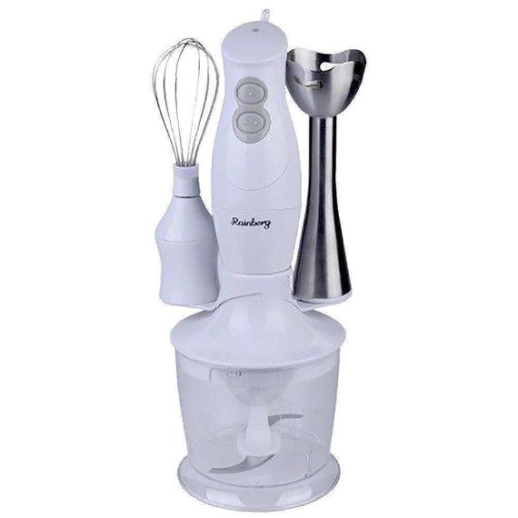 Блендер Rainberg RB - 6202 350W 3в1 погружной блендер измельчитель | Зображення 1