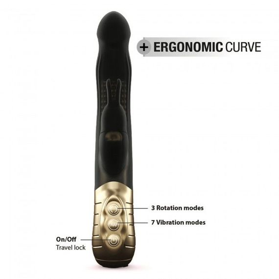 Вібратор-кролик Dorcel Baby Rabbit Gold 2.0 з перлинним масажем і головкою, що обертається | Зображення 3