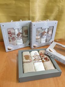 Набір рушників Zeron 128492 Туреччина 60*40  Вафельное полотно Бежевий