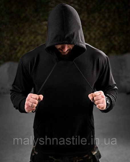Тактическая худи MAKLIN  молодость черная ДЛ7046 | Зображення 4