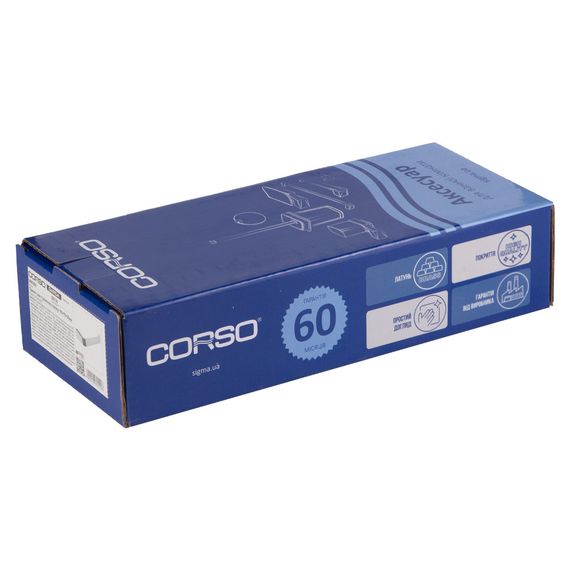 Тримач для туалетного паперу Corso GARDA 163×70×36мм (9680509) | Зображення 1