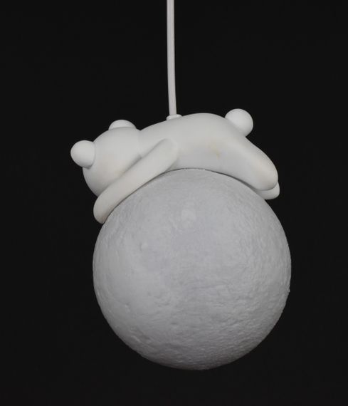 Люстра підвісна на 1 лампочку 27607 Білий 25-150х14х14 см. | Зображення 5