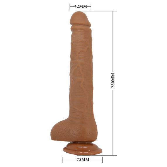 Фаллоимитатор на присоске Baile Beautiful DICK 11'' Flesh, BW-008038NR-1 Sex Aura | Зображення 9