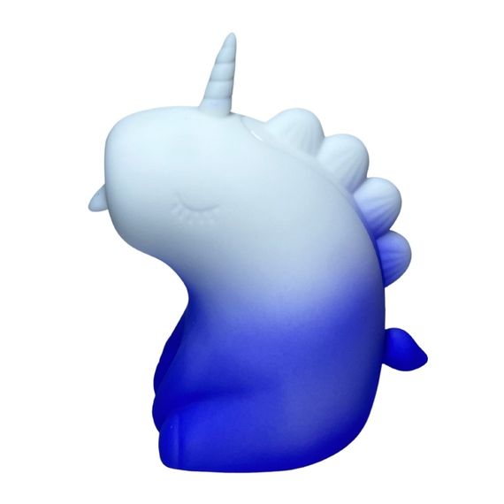 Стимулятор клітора з язичком UNIVIBE «Єдиноріг», 10 режимів, градієнт біло-фіолетовий sexstyle | Зображення 1