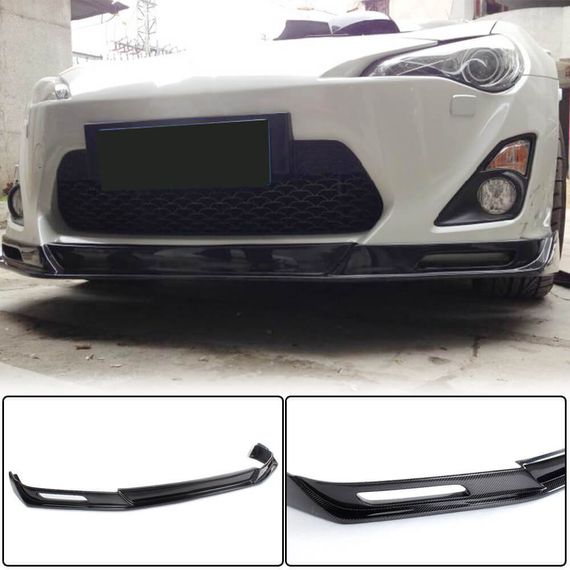 Накладка на передній бампер Lip (Карбон) для Subaru BRZ 2012-2021 рр
