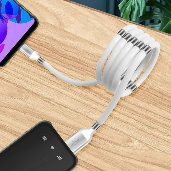 Вічний кабель із магнітними вставками для заряджання micro USB 1 метр | Зображення 1