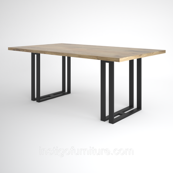 Опора ножка для стола из металла 600×180mm, H=730mm (профильная труба: 60x20mm) | Зображення 5