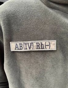 Нашивка група крові (AВ(IV) Rh-) піксель
