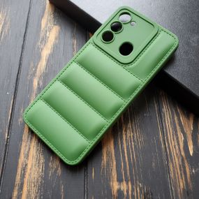 Чохол силіконовий Down Jacket для Tecno Spark Go 2022 / 8C колір Зелений