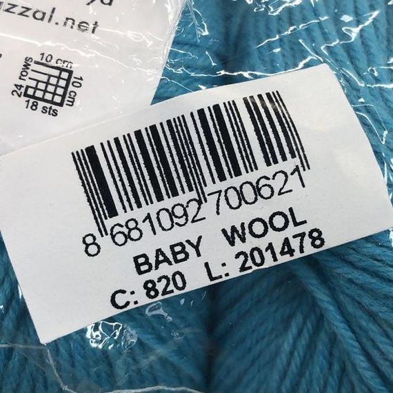 Пряжа Gazzal – Baby Wool колір 820 | Зображення 2