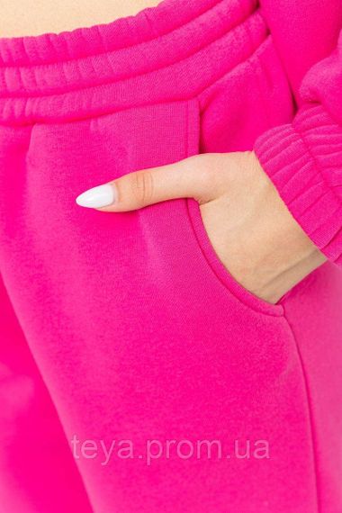 Спортивный костюм женский на флисе, цвет розовый, размер L-XL FA_008219 | Зображення 5