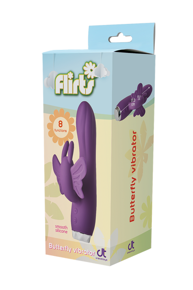 Вібратор кролик Dream Toys FLIRTS BUTTERFLY VIBRATOR PURPLE | Зображення 6