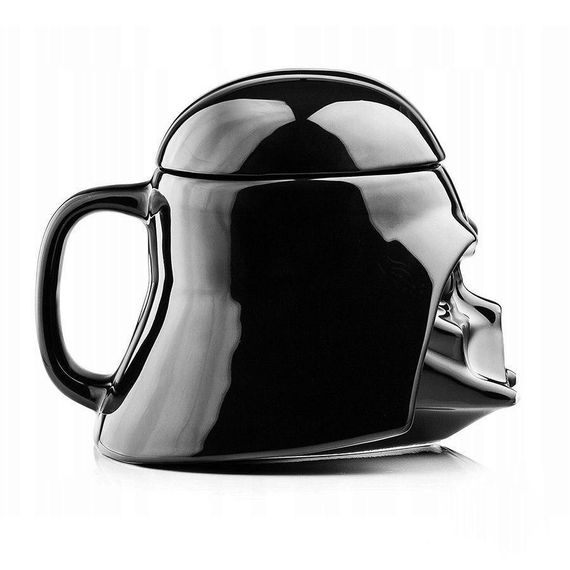 Кухоль з кришкою Star Wars Дарт Вейдер Star Wars 3D (Чорна) Кераміка | Зображення 1