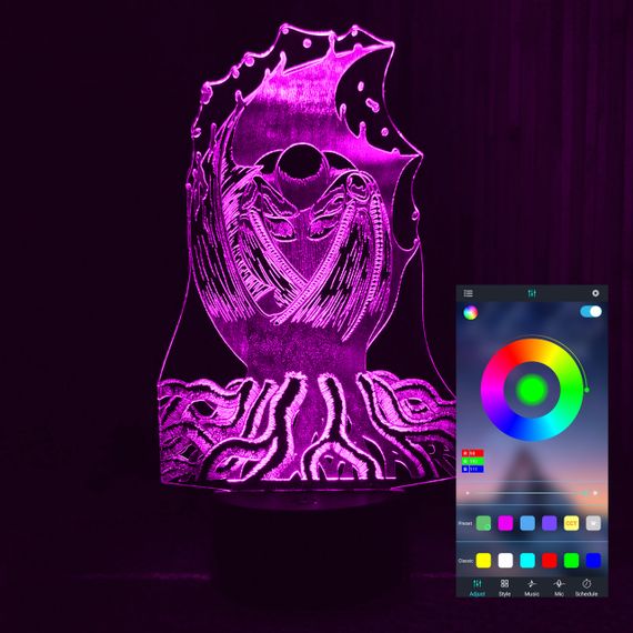 Акриловий світильник-нічник керування з телефона Гриффіт Берсерк tty-n001338