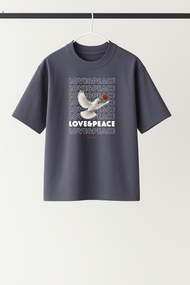Футболка Лав графіт S XL