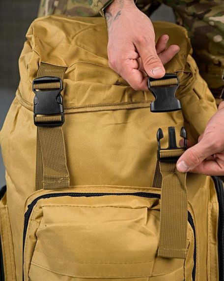 Рюкзак мілітарі 100 л тактичний туристичний наплічник для походу великий похідний рюкзак для експедицій | Зображення 6