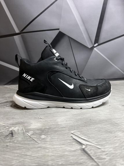 Зимові ботинки Nike чорні підошва біла | Зображення 4