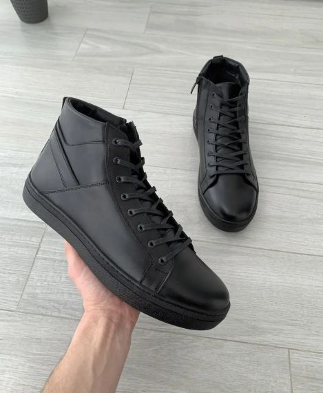 Кожаные ботинки на шнурке большого размера 47 размер | Зображення 8