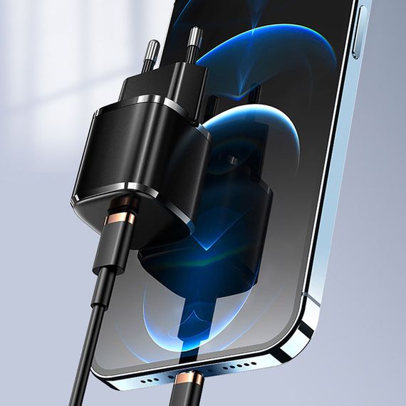 МЗП Usams US-CC124 T36 20W Super Si (1USB-C) Чорний | Зображення 4