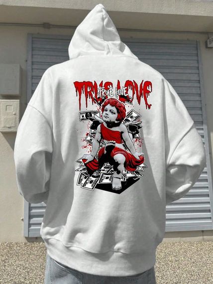 Худі з ДТФ на Флісі (оверсайз)