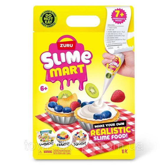 Игровой набор со слаймами "Фруктовый тарт" Slime Mart 15901E серии "Shopping Bag"