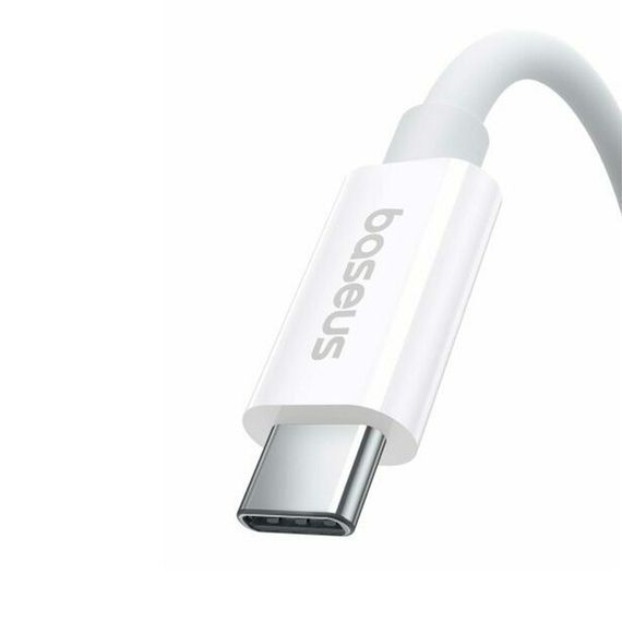 Дата кабель Baseus Superior 2 USB4 Full-Function Type-C to Type-C 240W (1.8m) (P10365200211-05) Moon White | Зображення 1
