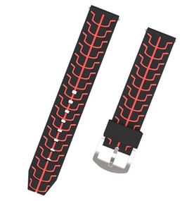 Силіконовий ремінець Primo Splint для годинника Samsung Galaxy Watch 3 45mm (SM-R840) - Black-Red