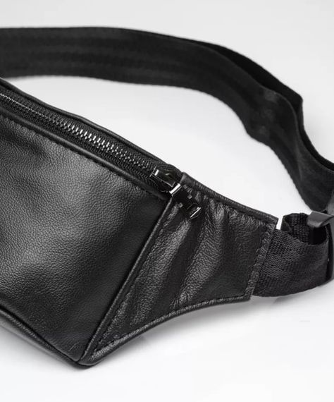 Чоловіча шкіряна сумка бананка Sambag Tirso PSO чорна 31 × 16 × 5 см (81119001m) | Зображення 2